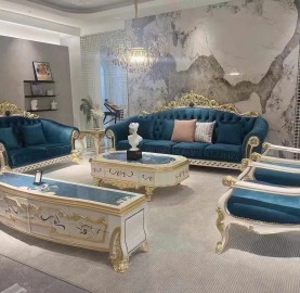 sofa-phong-cach-hoang-gia-khung-go-kham-trai-boc-ni-gam-mau-xanh