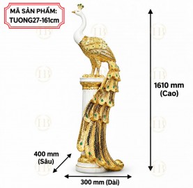 tuong-chim-cong-sang-trong-chat-lieu-composite-ma-vang-24k-ma-tuong27-161cm